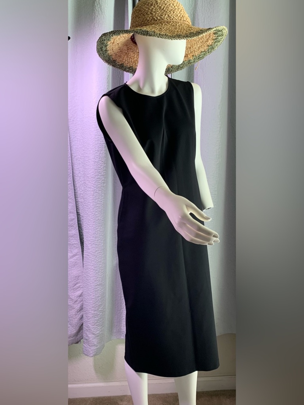 Lafayette 148 New York Black Midi Dress size 12